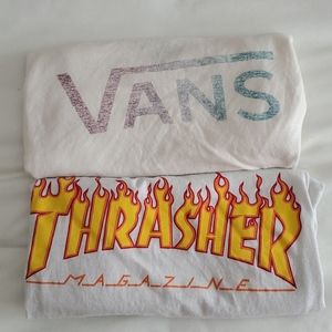 BUNDLE: Women's Vans & Thrasher Shirts